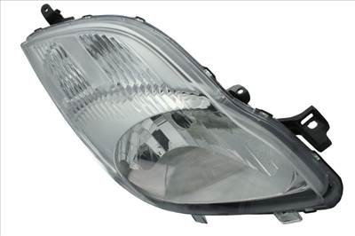 Toyota Yaris II. 2009.01.01-2011.10.15  utángyártott új jobb első fényszóró H4  króm házas V-tip. (motorral) TYC 811300d330