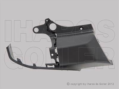 Peugeot Rifter 2018-2024 - Hátsó lökh.sarok jobb fekete, rövid (1 h. ajtós)