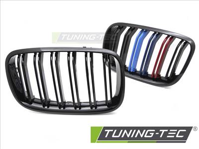 BMW X5 E70 (07-13) / X6 E71 (08-14) FÉNYES FEKETE TRI-COLOUR Tuning-Tec Hűtőrács