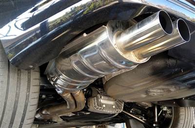 BMW 330 E46 Eisenmann 2XØ70MM E46 330i utcai kipufogó  b530400700