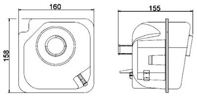 MAHLE CRT 28 000S - hűtőfolyadék kiegyenlítőtartály VOLVO