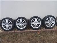  4x100 lyukosztású 17" használt (gyári felni) alufelni, rajta 205/50 újszerű Nokian nyári gumi gumi 