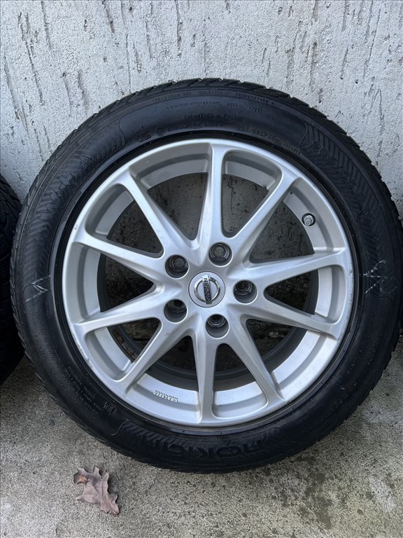 Nissan gyári alufelni 16" 5x114,3mm, TMPS szenzorokkal, ajándék négyévszakos gumikkal 3. kép