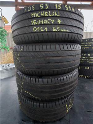  205/55 16" 91V Michelin DOT 0121 6,5mm  12000FT/db   2DB VAN MÁR CSAK