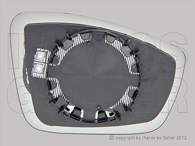 Skoda Rapid 2012-2017 - Tükörlap cserélhető bal, domb., fűthető