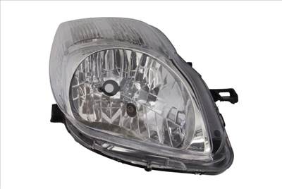 Toyota Yaris II. 2009.01.01-2011.10.15 utángyártott új jobb első fényszóró H4 króm házas V-tip. (motoros) TYC 811300d330