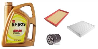 Suzuki S-Cross, Suzuki Vitara II olajcsere szett 1.6 M16A 88Kw benzin levegőszűrő, olajszűrő, pollenszűrő, Eneos Premium 5W30 4L (13780-61M00,