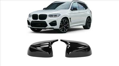 BMW G01 X3 G02 X4 G08 iX3 G05 X5 G06 X5 G07 X7 lakkozott fekete visszapillantó tükör borítás