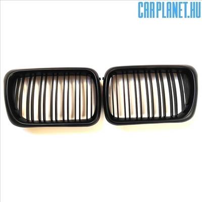 BMW E36 hűtőrács (vese) – dupla pálcás, facelift utáni, matt fekete (1997-2000)