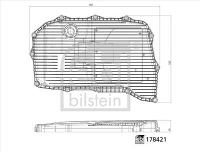 FEBI BILSTEIN 178421 - hidraulikus szűrő, automatikus váltó AUDI VW