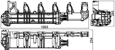 MAHLE CE 13 000P - Hűtő, kipufogógáz-visszavezetés MERCEDES-BENZ SETRA