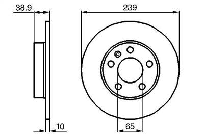 féktárcsa BOSCH 0 986 478 894 for AUDI, SEAT, SKODA, VW