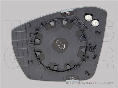 Skoda Octavia 2013-2016 - Tükörlap cserélhető jobb, domború, fűthető