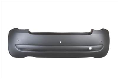 Fiat 500 2007-2015 Lounge utángyártott új hátsó lökhárító alapozott 3 parkszenzor helyes 71777656