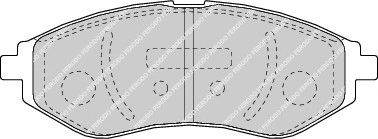 FERODO FDB1699 - fékbetét CHEVROLET DAEWOO PROTON