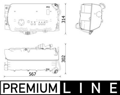 MAHLE CRT 97 000P - hűtőfolyadék kiegyenlítőtartály MAN
