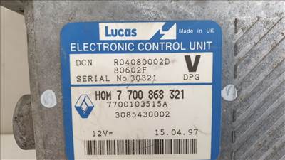 512389 Volvo S40, 1997, Motorvezérlő, 770103515A, 7700868321, Lucas. 