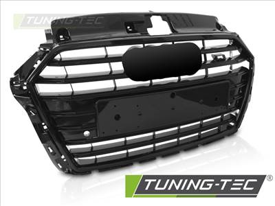 AUDI A3 (8V) (17-20) S3 STYLE FÉNYES FEKETE Tuning-Tec Hűtőrács