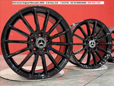 R18 5x112 Original Mercedes AMG - A B Class CLA -  7.5J ET52 gyári alufelnik felnik