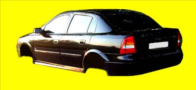 Opel Astra G ajtó bal hátsó 4 ajtóshoz , sedan , lépcsőshátú z20rfekete z20rastrag