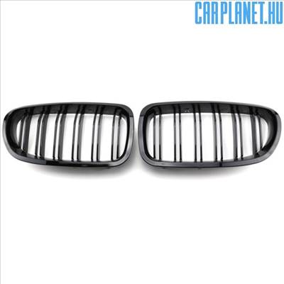 BMW F20 F21 hűtőrács (vese) pre-LCI – dupla pálcás, fényes fekete (2011-2014)