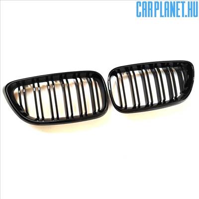 BMW F22 F23 hűtőrács (vese) pre-LCI – dupla pálcás, fényes fekete (2014-2017)