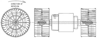 MAHLE AB 152 000P - Utastér-ventilátor MERCEDES-BENZ