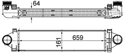 MAHLE CI 501 000S - töltőlevegő-hűtő LAND ROVER