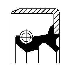 tömítőgyűrű, kerékagy CORTECO 12011372B for IVECO