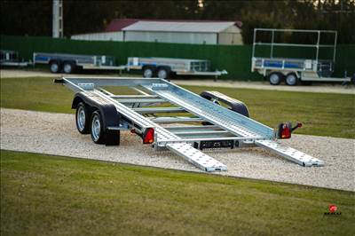 Új autószállító utánfutó (400x200cm - 2000kg) akciósan bruttó 1.399.000 Ft