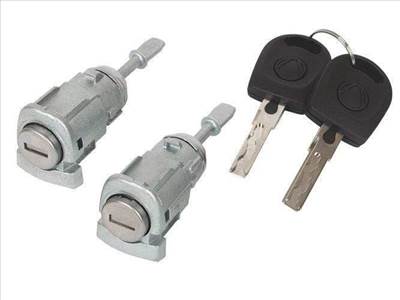 Skoda Fabia I első ajtó zárbetét, zárhenger készlet