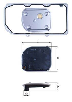 MAHLE HX 158D1 - hidraulikus szűrő, automatikus váltó MERCEDES-BENZ