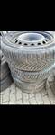  5x108 lyukosztású 16" használt lemezfelni, rajta 195/60 újszerű gumi 