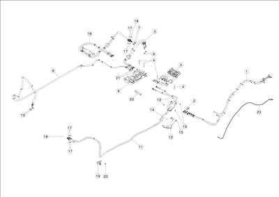 Tesla Model S 2012-2016 Magasfeszültségű kábelköteg (2. Gen)