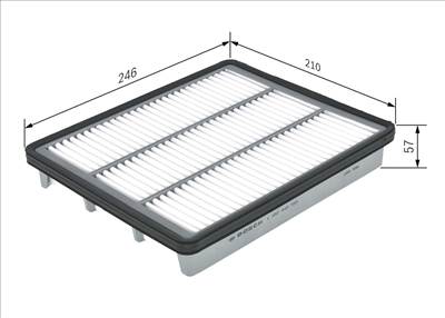 légszűrő BOSCH 1 457 433 580 for HYUNDAI, HAWTAI