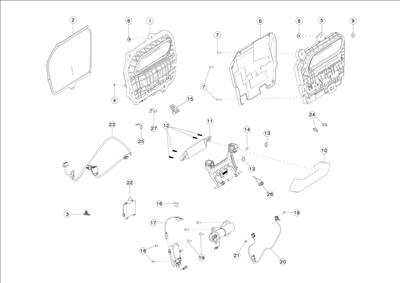 Tesla Model S 2012-2016 Hátsó külső kilincsek