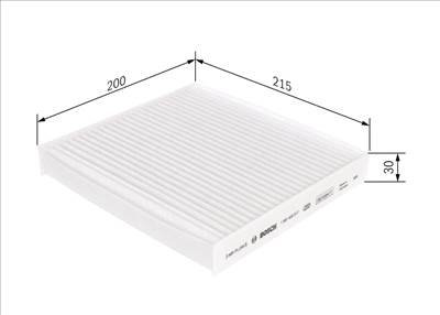 szűrő, utastér levegő BOSCH 1 987 435 517 for NISSAN, MITSUBISHI, PEUGEOT, SUBARU, …