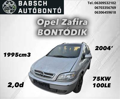 Opel Zafira A bontott alkatrészei