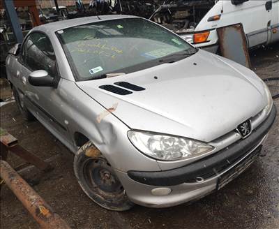 2001 Peugeot 206 CABRIO COUPE 1.6 benzin, manuális- balkormányos jármű bontása! 