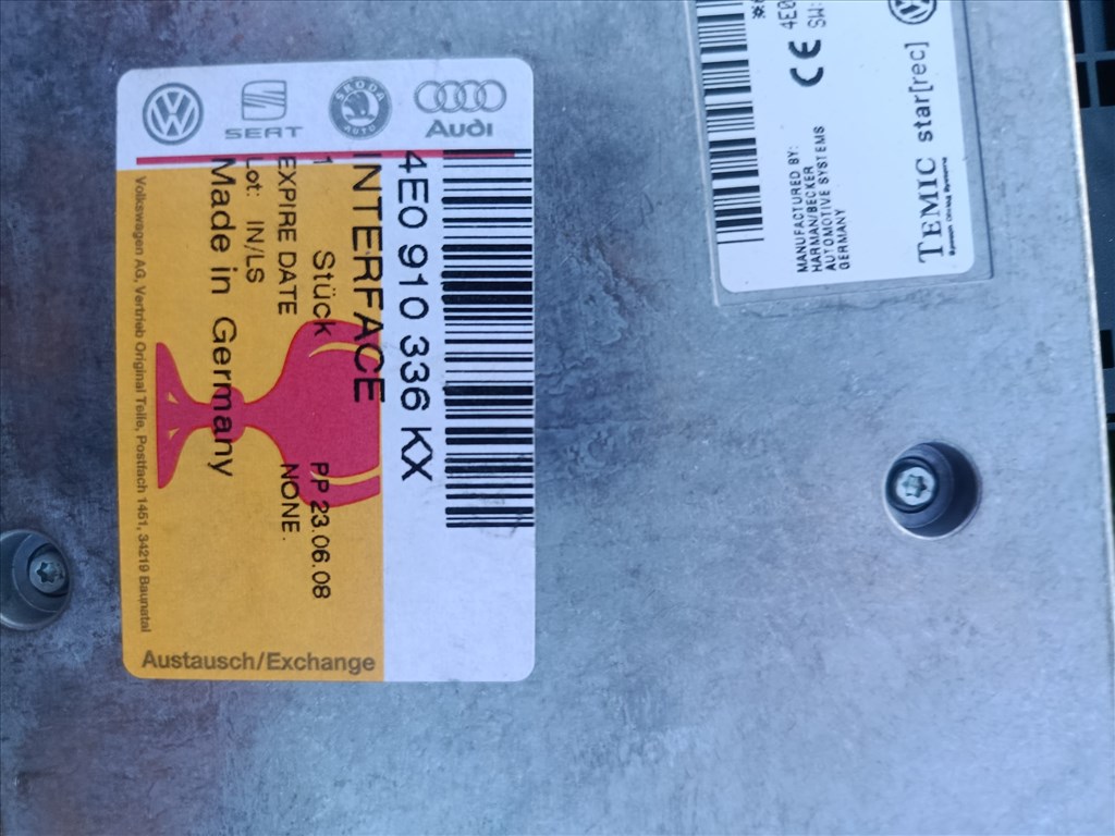 Audi A8 D3 4E Bluetooth modul 2. kép