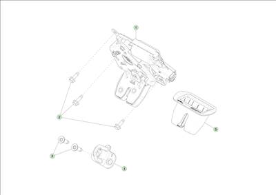 Tesla Model Y 2020-tól Csomagtér ajtó zár
