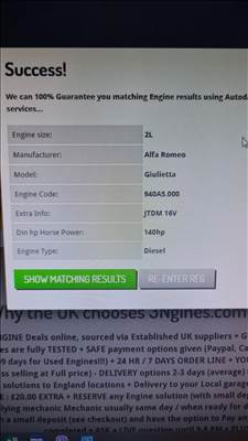 Alfa Romeo Giulietta 2.0 JTDM 16V ALFA FIAT 2.0 JTDM MOTOR 940A5.000