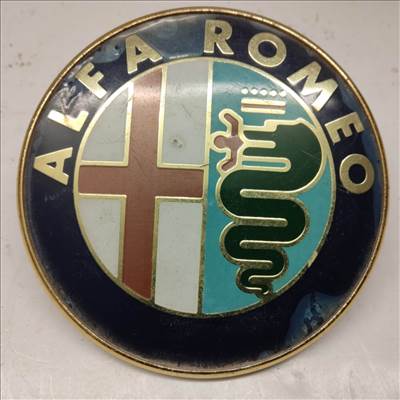 214190 Alfa Romeo 145,146,155,156,166 hátsó embléma, a képen látható állapotban  60777672