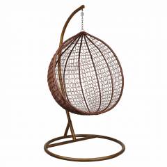 Barna rattan hatású függőfotel