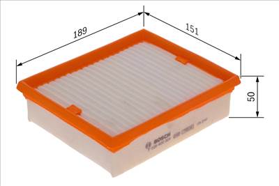 légszűrő BOSCH F 026 400 304 for SUZUKI, FIAT