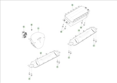 Tesla Model Y 2020-tól Első légzsákok