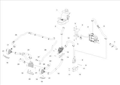 Tesla Model S 2012-2016 Akkumulátor hűtés (Next Gen)