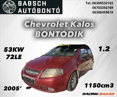 Chevrolet (KLAS) Kalos Bontott Alkatrészei