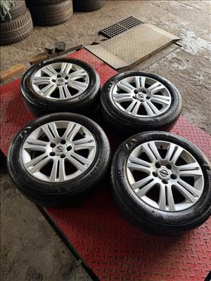 Opel gyári alufelni 5x110 ET39 6,5x16 újszerű 205/55 R16 Kumho nyárigumikkal