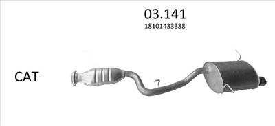 EDEX 03.141 - BMW Z3 kipufogó hátsó dob